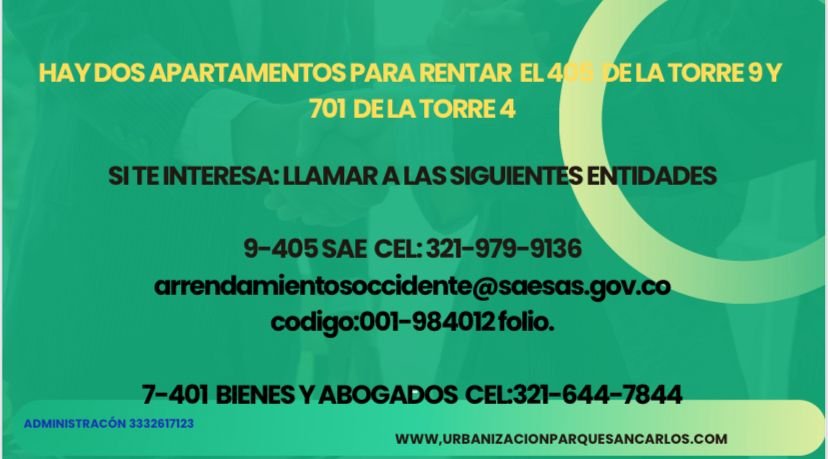 Apartamentos en alquiler